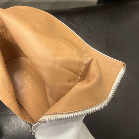 Dries Van Noten white leather chunky soles boots 40 - Picture 13 of 14